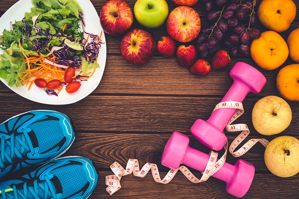 Fresh food, training shoes and a tape measure — the essentials of metabolic health